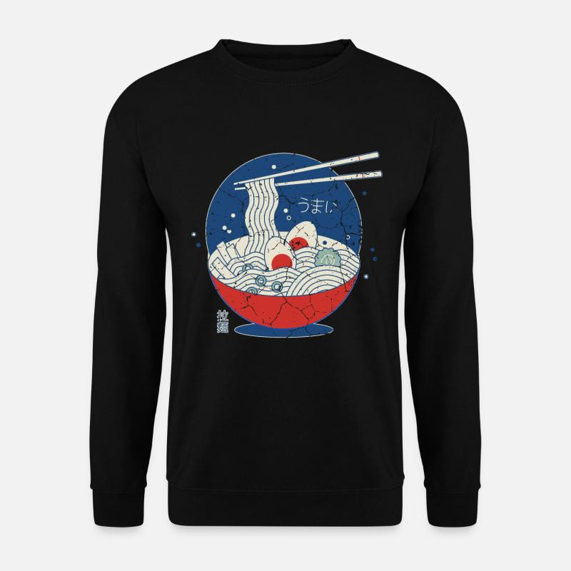 Great Ramen Wave / Great Ramen Wave Jahrgang/ Lebensmittel - Unisex Pullover - Schwarz