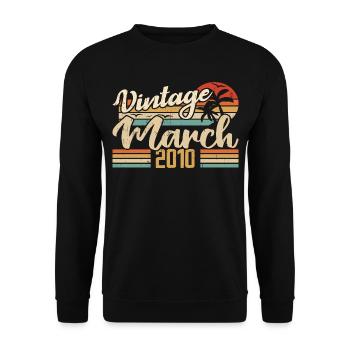 Birthday Gift March 2010 Gift March 2010 - Unisex Sweatshirt - black - Front - Alina (178cm) & Michal (187cm)