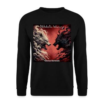 NW - Internal Warheads - Unisex Sweatshirt - black - Front - Alina (178cm) & Michal (187cm)
