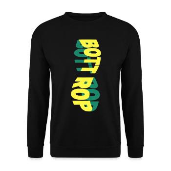 Bottrop Germany City Skyline Font Colorful - Unisex Sweatshirt - black - Front - Alina (178cm) & Michal (187cm)