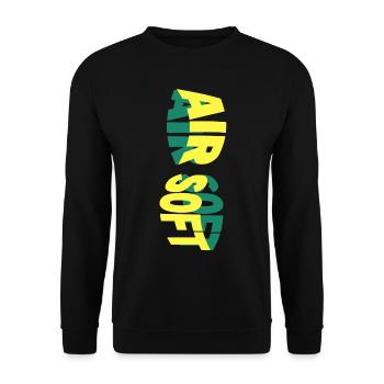 Airsoft Softair Arme Sport Hobby Player Team - Sweat-shirt Unisexe - noir - Devant - Alina (178cm) & Michal (187cm)