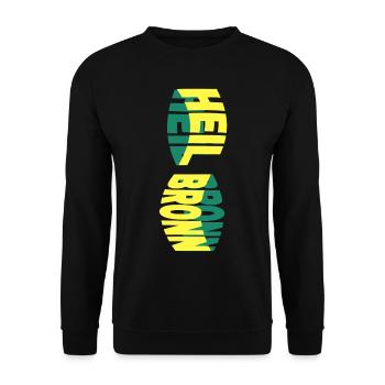 Heilbronn Germany City Skyline Font Colorful - Unisex Sweatshirt - black - Front - Alina (178cm) & Michal (187cm)