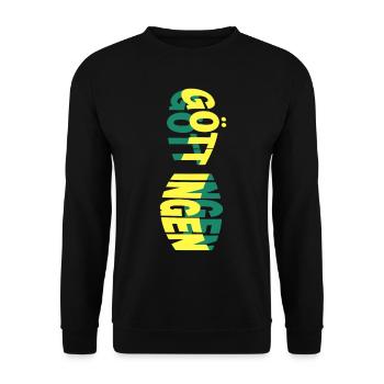 Göttingen Germany City Skyline Font Colorful - Unisex Sweatshirt - black - Front - Alina (178cm) & Michal (187cm)