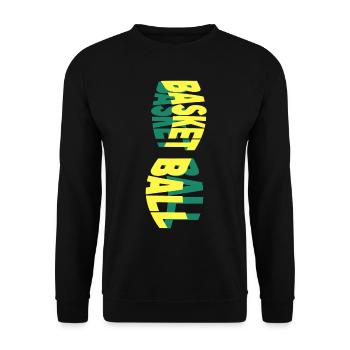 Basketball Sports Fan Police Coloré - Sweat-shirt Unisexe - noir - Devant - Alina (178cm) & Michal (187cm)