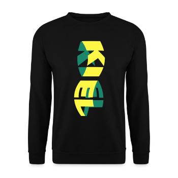 Kiel Germany City Skyline Font Colorful - Unisex Sweatshirt - black - Front - Alina (178cm) & Michal (187cm)