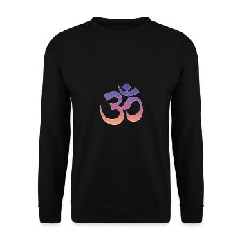 Om Yoga - Unisex Pullover - Schwarz - Vorne - Alina (178cm) & Michal (187cm)