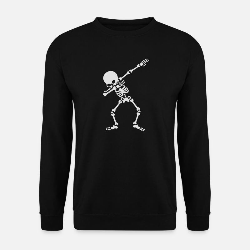 Dabbing skeleton (Dab) - Unisex Sweatshirt - black