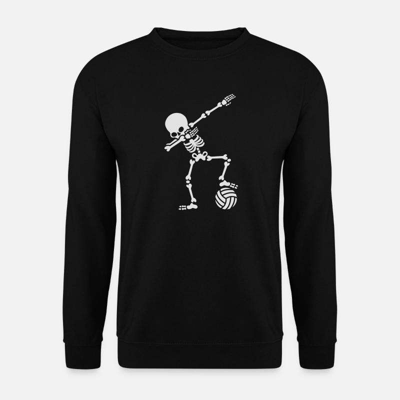 Dab dabbing skeleton (beach) volleyball - Unisex Sweatshirt - black