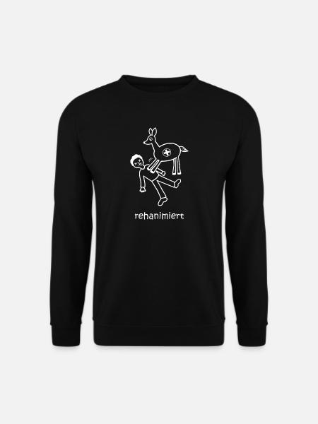 rehanimiert, lustiges Reh Krankenschwester Rettung - Unisex Pullover - Schwarz