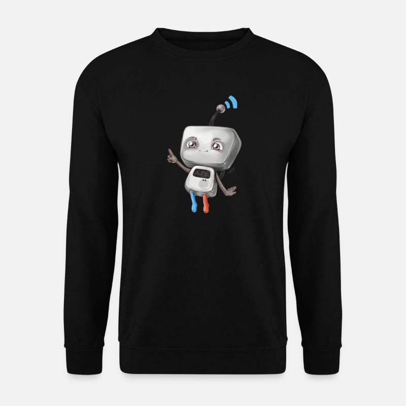Small robot - Unisex Sweatshirt - black