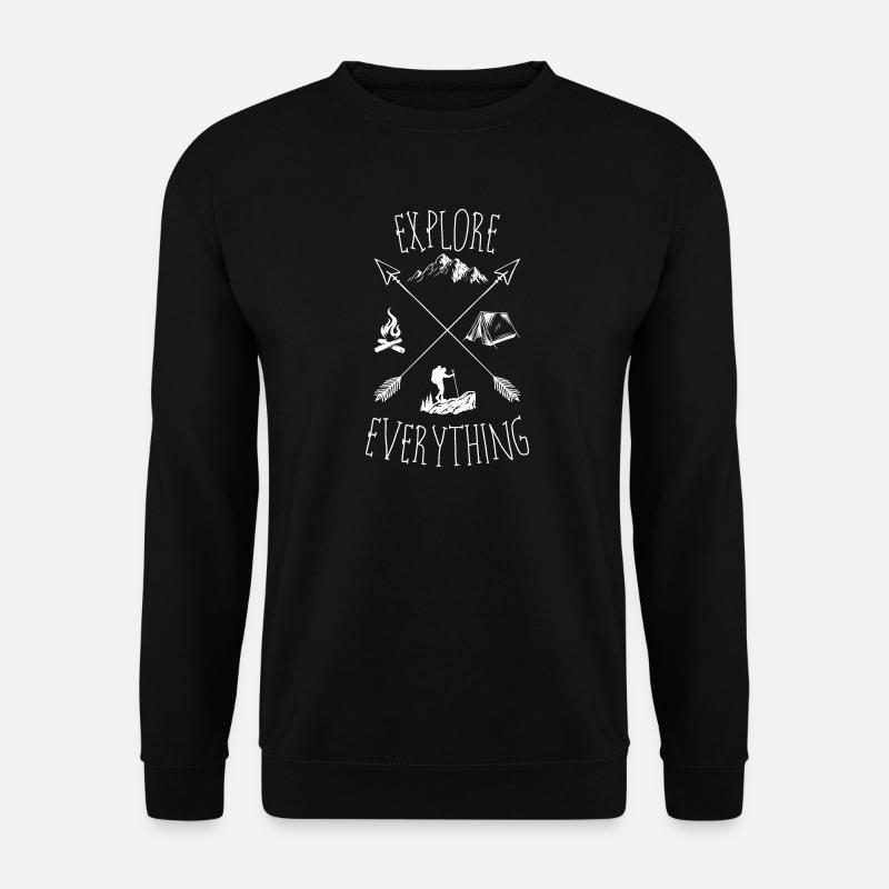 Explore Everything Outdoors - Unisex Sweatshirt - black