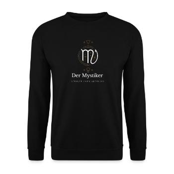 Der Mystiker - Sternzeichen Skorpion - Unisex Pullover - Schwarz - Vorne - Alina (178cm) & Michal (187cm)