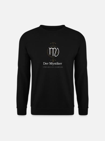 Der Mystiker - Sternzeichen Skorpion - Unisex Pullover - Schwarz