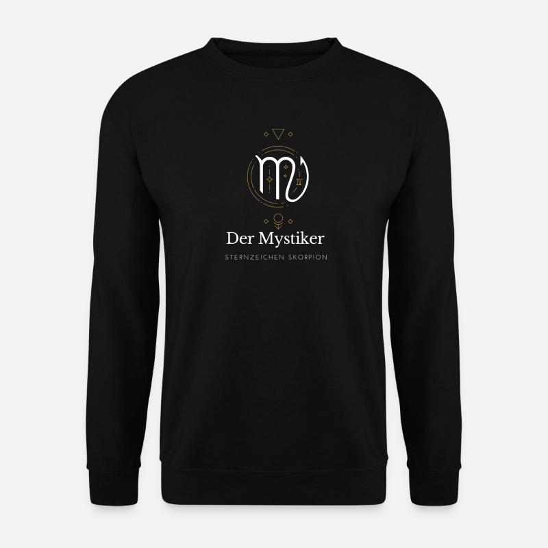 Der Mystiker - Sternzeichen Skorpion - Unisex Pullover - Schwarz