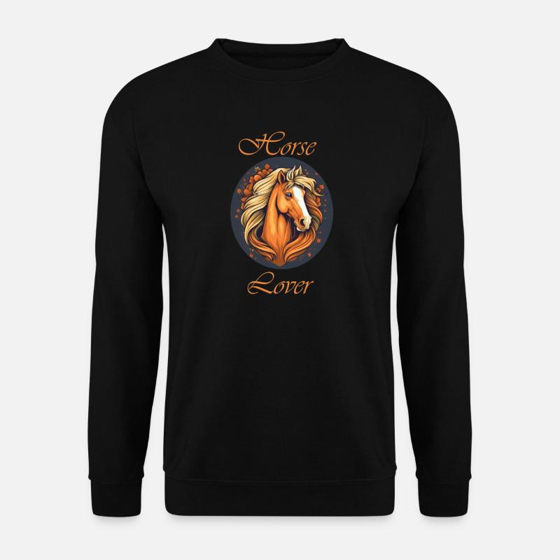 Horse Lover - Unisex Pullover - Schwarz