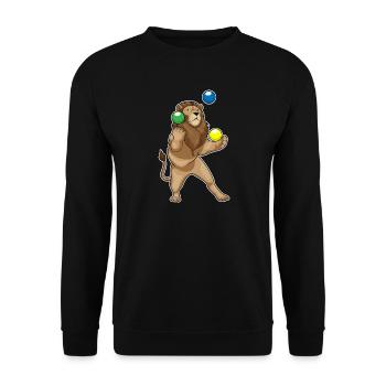Jongleur de lion jongleur - Sweat-shirt Unisexe - noir - Devant - Alina (178cm) & Michal (187cm)