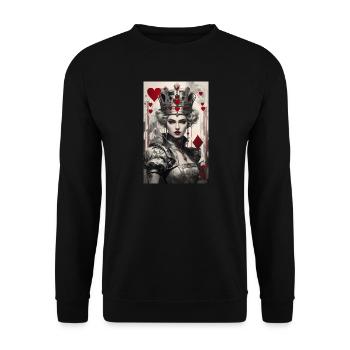 Cyberpunk fantastique de la Reine de Cœur II - Sweat-shirt Unisexe - noir - Devant - Alina (178cm) & Michal (187cm)