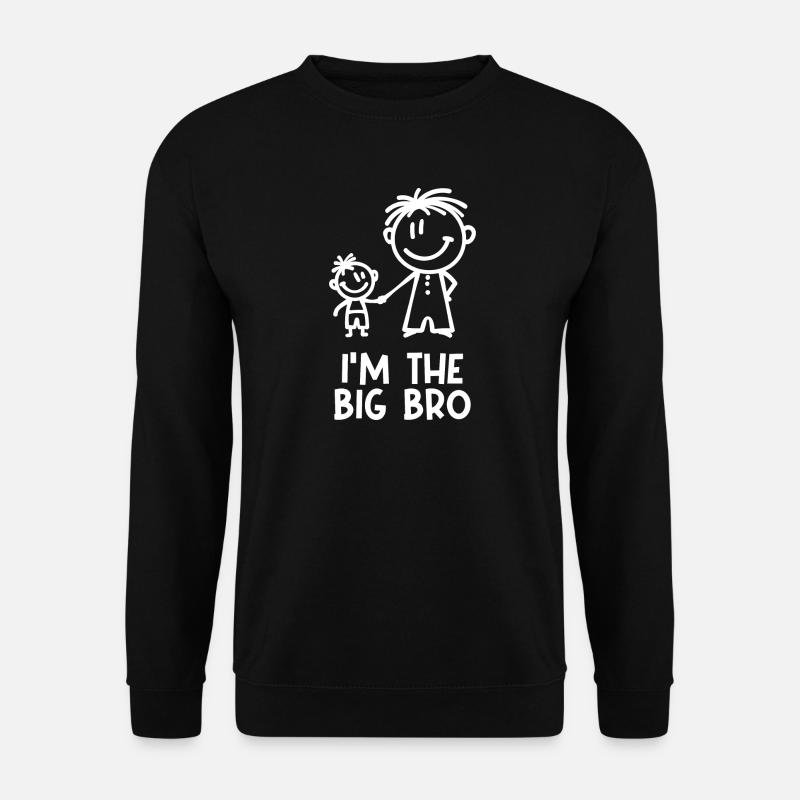 Großer Bruder Statement Bro Geschwisterliebe - Unisex Pullover - Schwarz