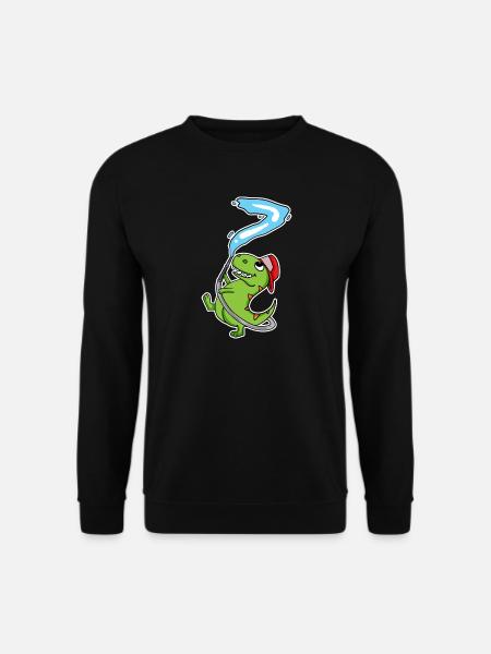 7th Birthday Dinosaur - Unisex Sweatshirt - black