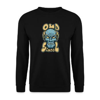 Vieille école - Sweat-shirt Unisexe - noir - Devant - Alina (178cm) & Michal (187cm)