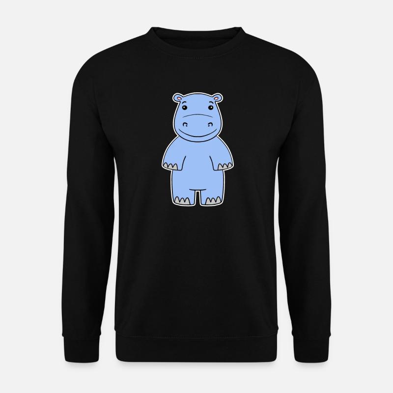Hippopotame - Sweat-shirt Unisexe - noir