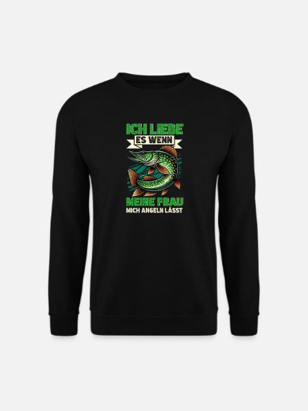 Fishing Fish Lovers Bait Fishing Anglers - Unisex Sweatshirt - black
