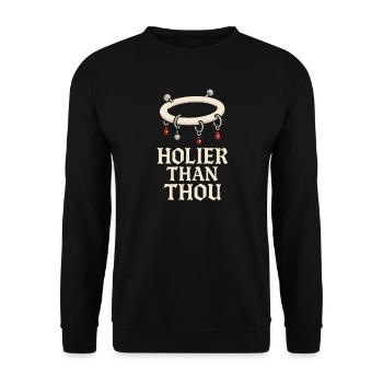 Piercing Addict Body Mod Enthusiast - Sweat-shirt Unisexe - noir - Devant - Alina (178cm) & Michal (187cm)