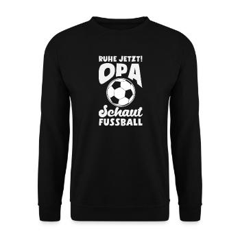 Funny Football Football Fan Gift - Unisex Sweatshirt - black - Front - Alina (178cm) & Michal (187cm)