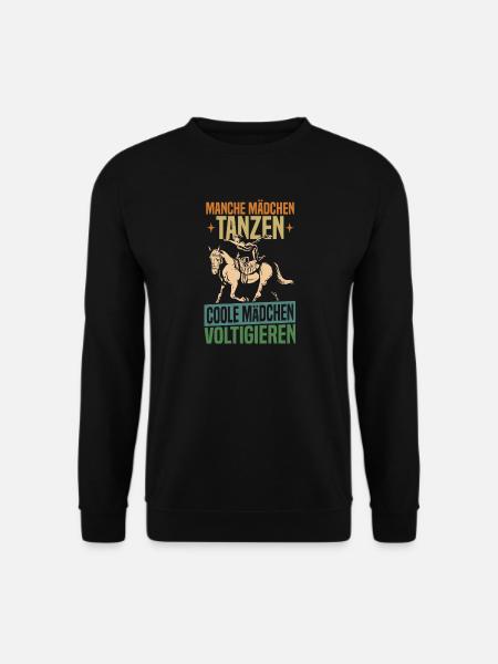 fille cool voltige équitation - Sweat-shirt Unisexe - noir