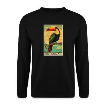 Toucans Toucan - Unisex Sweatshirt - black - Front - Alina (178cm) & Michal (187cm)
