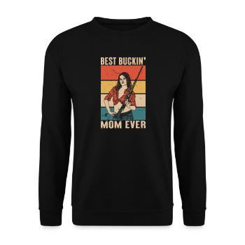 Hunter Mom Gifts Hunting Hunting Hunter Exam - Unisex Sweatshirt - black - Front - Alina (178cm) & Michal (187cm)