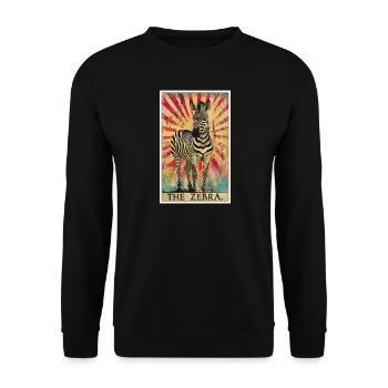 Zèbres Zèbre - Sweat-shirt Unisexe - noir - Devant - Alina (178cm) & Michal (187cm)