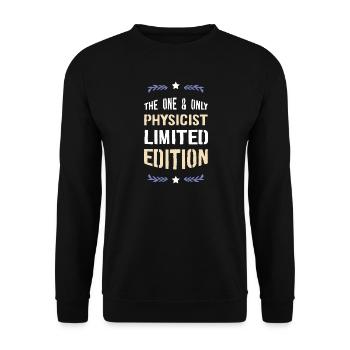 Einziger Physiker Limitierte Ausgabe - Unisex Pullover - Schwarz - Vorne - Alina (178cm) & Michal (187cm)