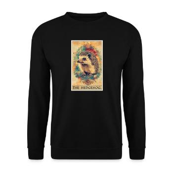 Igel - Unisex Pullover - Schwarz - Vorne - Alina (178cm) & Michal (187cm)