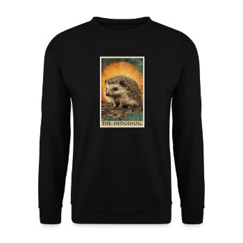 Igel - Unisex Pullover - Schwarz - Vorne - Alina (178cm) & Michal (187cm)
