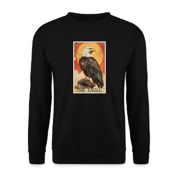 Adler - Unisex Pullover - Schwarz - Vorne - Alina (178cm) & Michal (187cm)