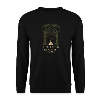 Solo Camping Introverti Campeur Calme - Sweat-shirt Unisexe - noir - Devant - Alina (178cm) & Michal (187cm)