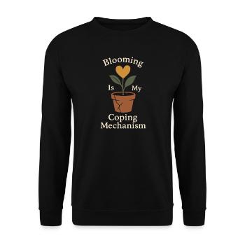 Lustiger Garten-humor, Pflanzenliebhaber, - Unisex Pullover - Schwarz - Vorne - Alina (178cm) & Michal (187cm)