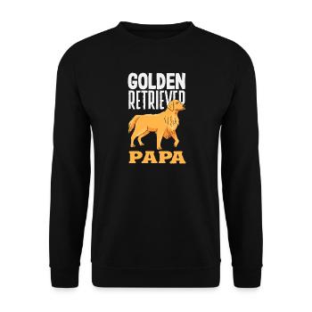 Golden Retriever Owner Owner Gift - Unisex Sweatshirt - black - Front - Alina (178cm) & Michal (187cm)