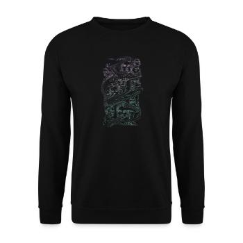 Liquid Souls: Ethereal Fusions - Unisex Sweatshirt - black - Front - Alina (178cm) & Michal (187cm)