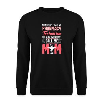 Apotheker Pharmazeutisch-technischer - Unisex Pullover - Schwarz - Vorne - Alina (178cm) & Michal (187cm)