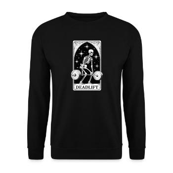 La carte de tarot du soulevé de terre - Sweat-shirt Unisexe - noir - Devant - Alina (178cm) & Michal (187cm)