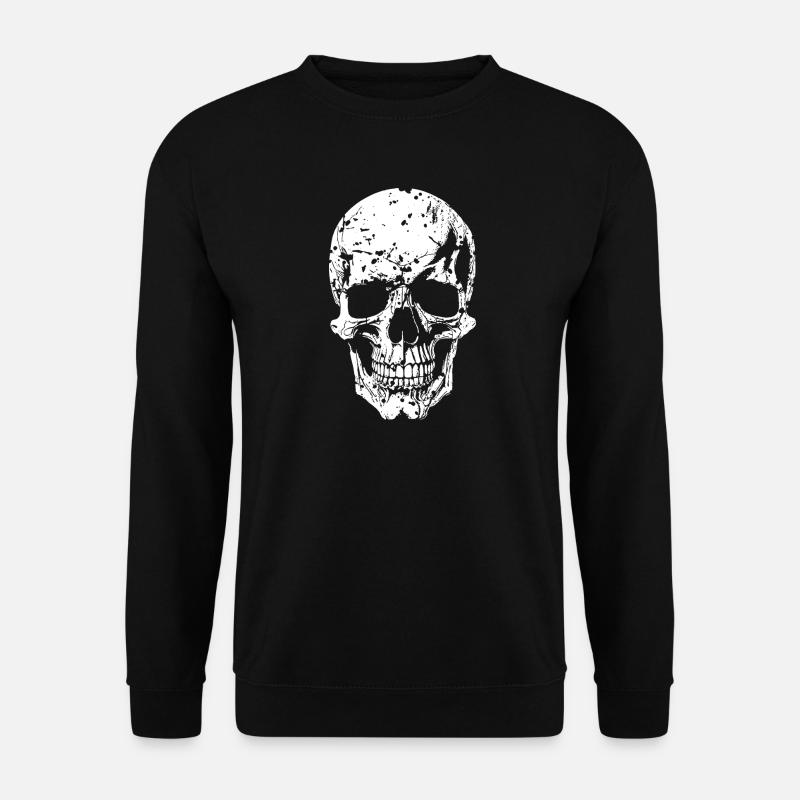 Bone-Skull Silhouette - Unisex Sweatshirt - black