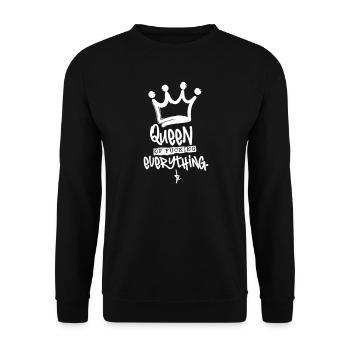 Queen of fucking...– JGA Party Queen Krone - Sweat-shirt Unisexe - noir - Devant - Alina (178cm) & Michal (187cm)