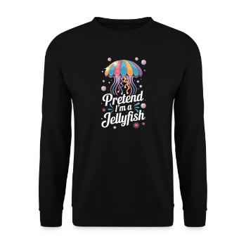 Faites comme si j’étais une méduse Expression de méduse colorée pour - Sweat-shirt Unisexe - noir - Devant - Alina (178cm) & Michal (187cm)