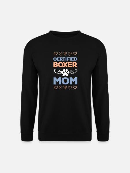 Certified Boxer Mom - Unisex Sweatshirt - black