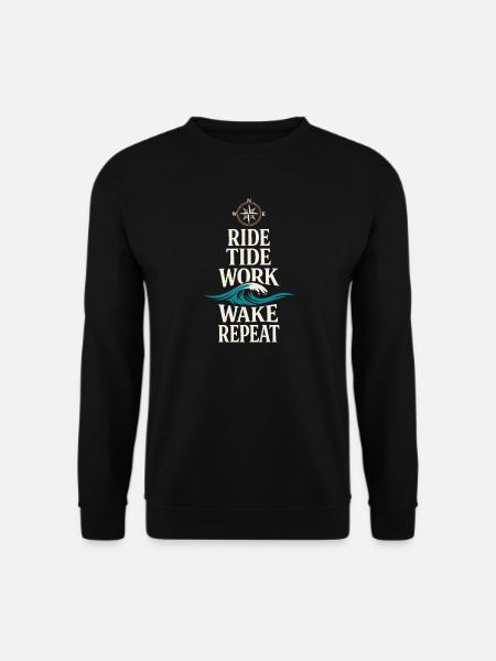 Seemannschaftsgeschenk Für Deckhand Ocean Work - Unisex Pullover - Schwarz