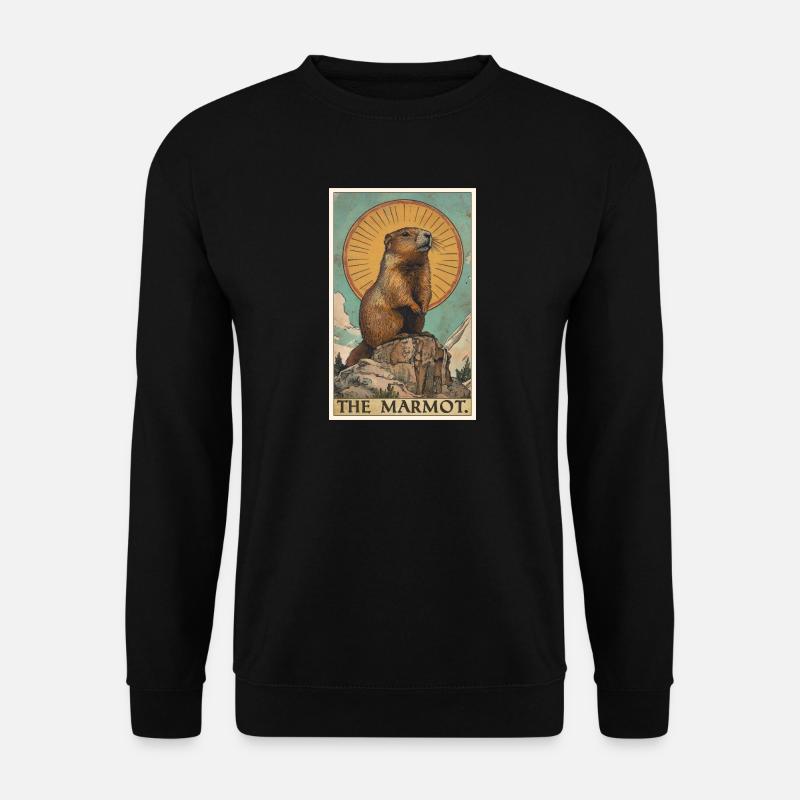 Murmeltiere Murmeltier - Unisex Pullover - Schwarz