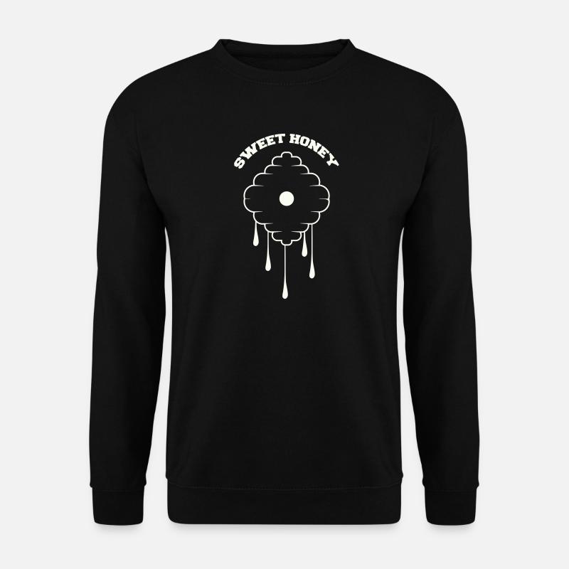 Honeycomb Drop Design - Unisex Sweatshirt - black