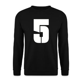 5 - Unisex Sweatshirt - black - Front - Alina (178cm) & Michal (187cm)